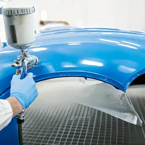 Car bodywork respraying